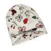 2D Flat Printing Forest Red And Green Urban-Inspired Adult Beanie Fits Well with Layered Looks Morning Coffee Walks Or Creative Spaces with Artistic V
