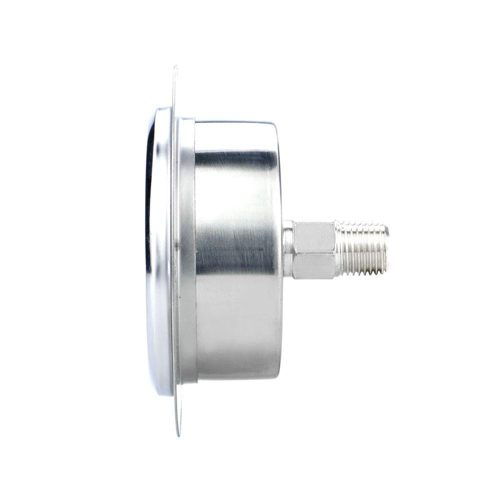MAIRUIKESI Dry Pressure Gauge 50mm -1-0-600bar Back Connection With Flange 304 Stainless Steel Case for Water Gas Air Manometer