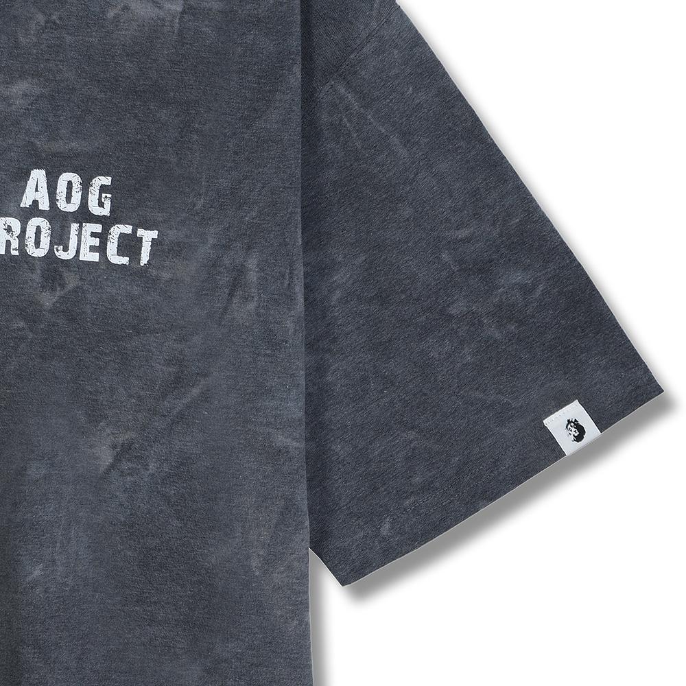 AOG PROJECT Tie-Dye Short Sleeve T-Shirt (Charcoal)