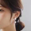 Pinkdudu Simple Causal Pearl Drop Earrings Temperament Elegant Trendy Alloy Earrings Jewelry Gift PD1746