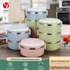 304 Stainless Steel Multi-layer Lunch Box for Office and Student Use