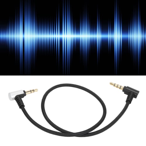 Zerodis Adaptér TRS na TRRS, 3,5mm Vysoká přesnost, Vysoce kompatibilní konverzní kabel pro mikrofon TRS-TRRS, 35cm, RODE SC7