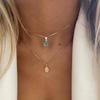 Boho Gothic Multilayer Evil Eye Pendant Necklace For Women Gold Color Turkish Metal Clavicle Chain Choker Beach Party Jewelry