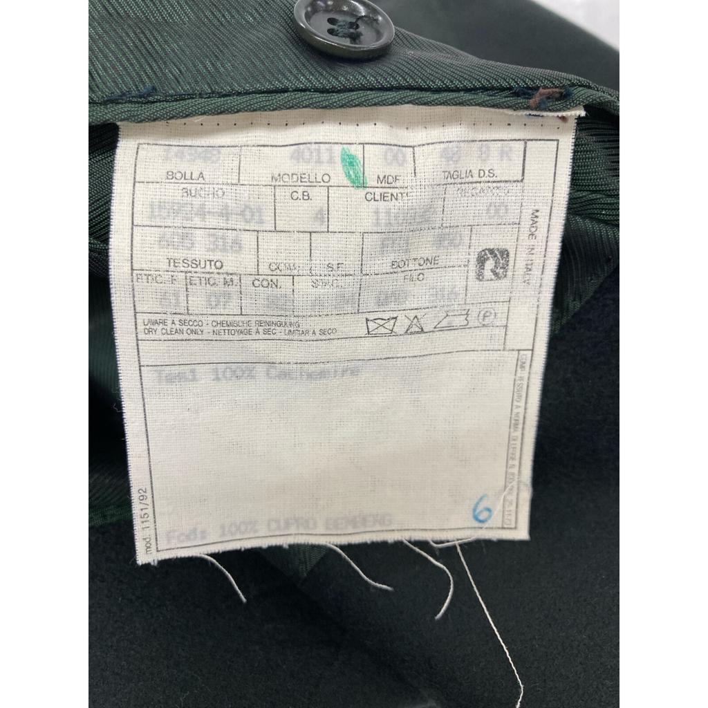 Gianfranco Ferre Black gold button wool double breasted peaked lapel jacket Jacket 48 greenUsed