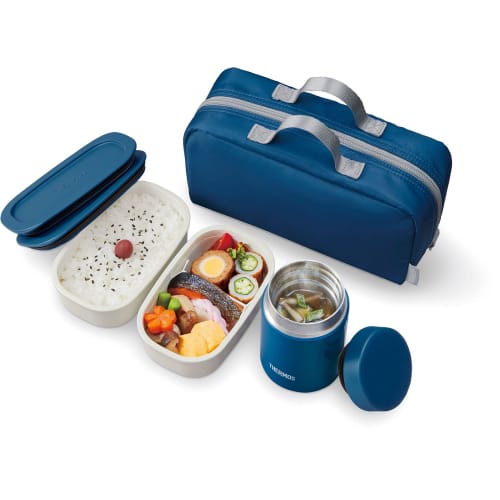 Thermos Vacuum Insulated Soup Lunch Set Navy JEA-800 NVY