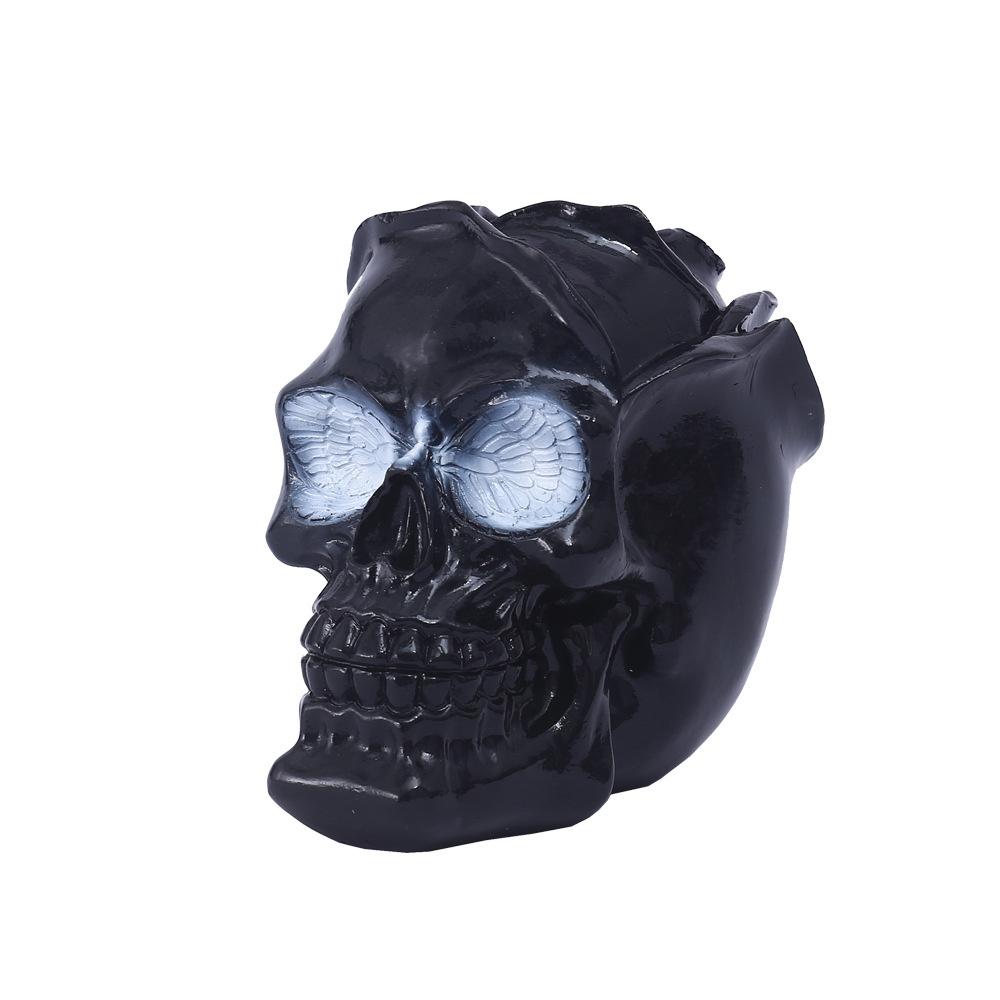 

Готический Подставка для ручек в виде черепа из смолы, Органайзер для стола, Стакан для кистей для макияжа, Голова скелета розы, Настольное хранение для офиса, Украшение для туалетного столика