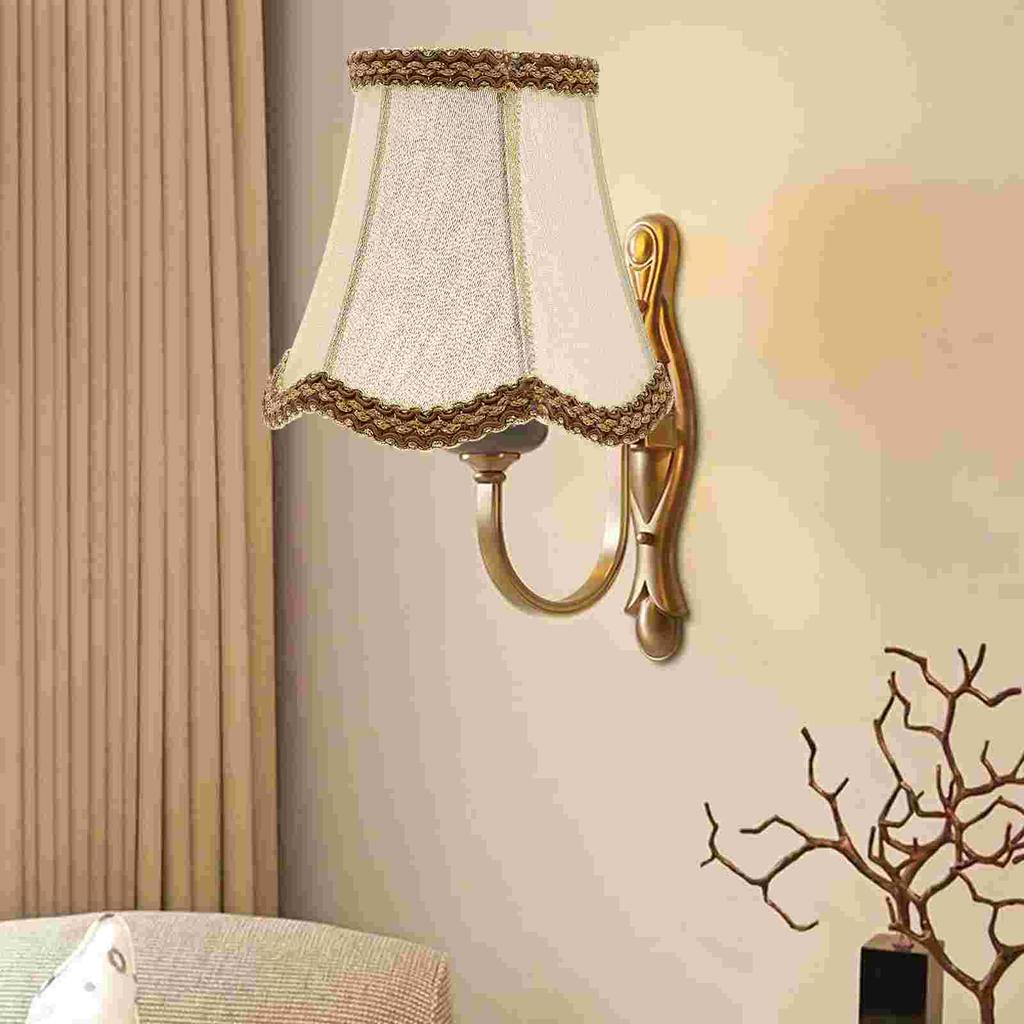 Cloth Lampshade Lamp Bedroom Table Shades Home Lighting Accessories Household Decor Cloth Lamp Cover For Warm Atmosphere