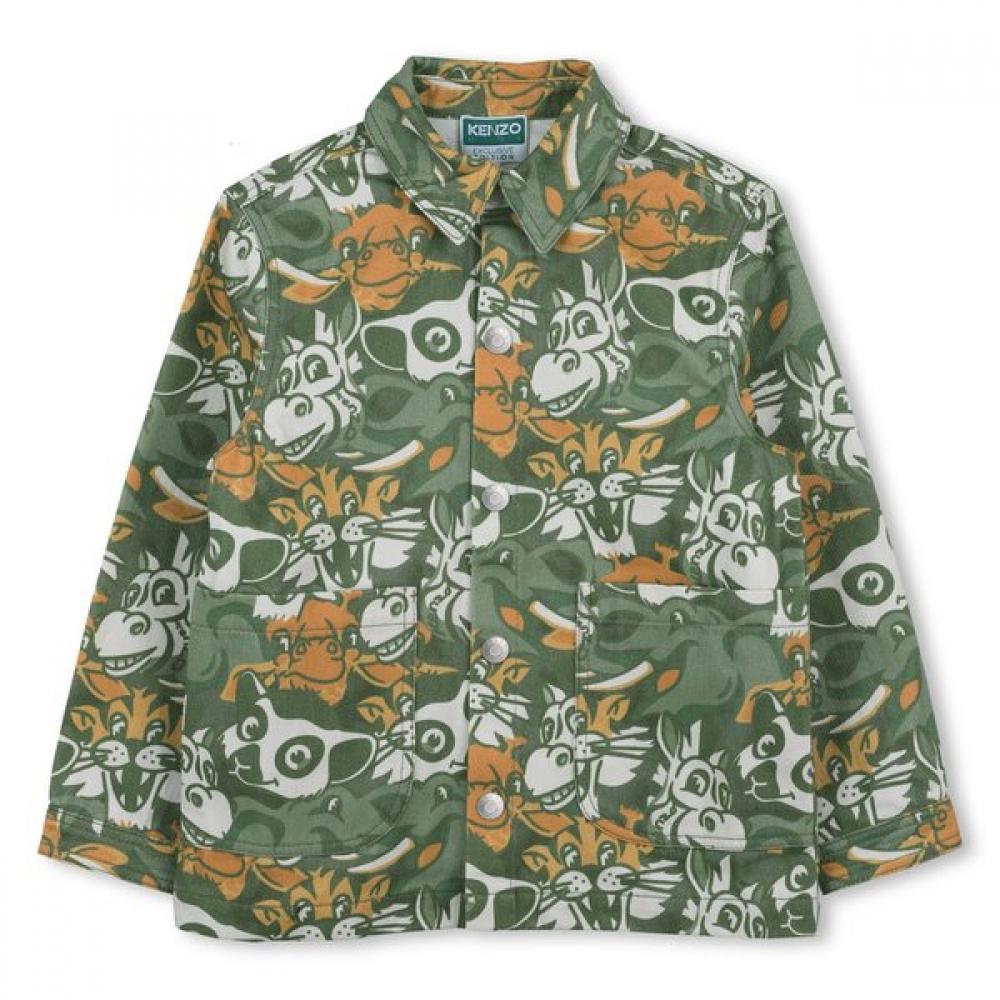

Kenzo Kids Festive Cap 25fw Jacket Z256afjf11 Khaki 12Age_150CM