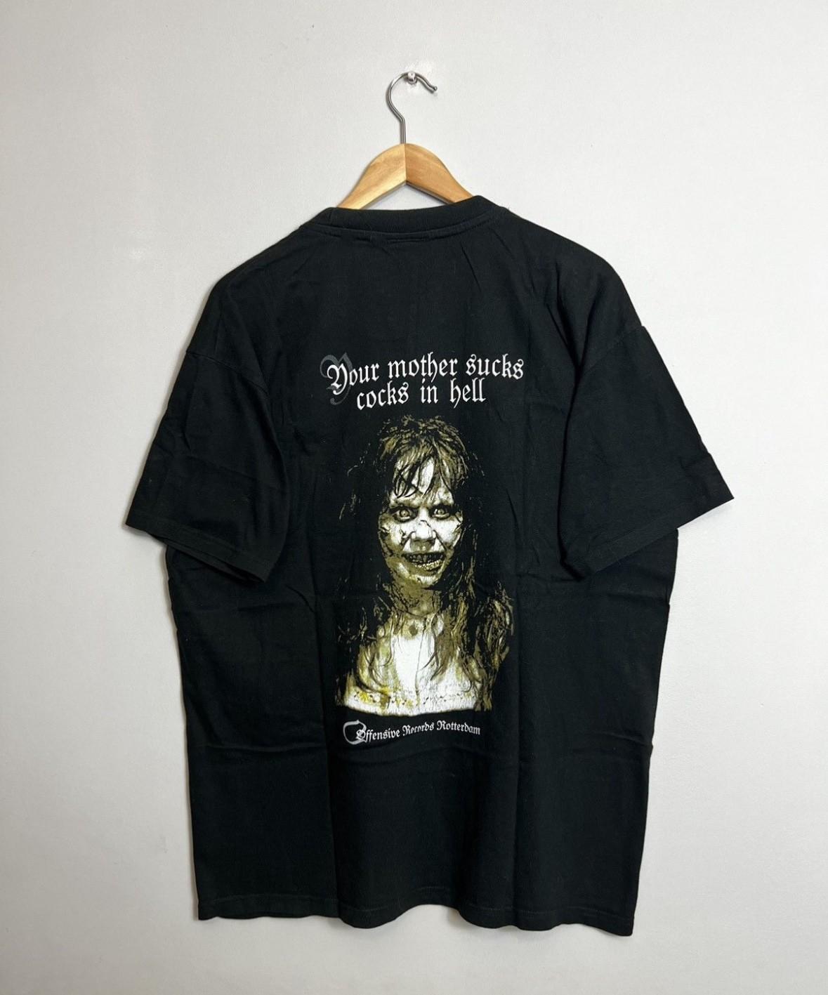 Rare Rotterdam Exorcist 90s Vintage Movie Gabber Horror Tee xl black Unisex T-Shirt S