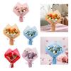 Crochet Flower Bouquet Artificial Photography Props Decorative Ornament Handmade Knitted Bouquet Gift for Family Friends