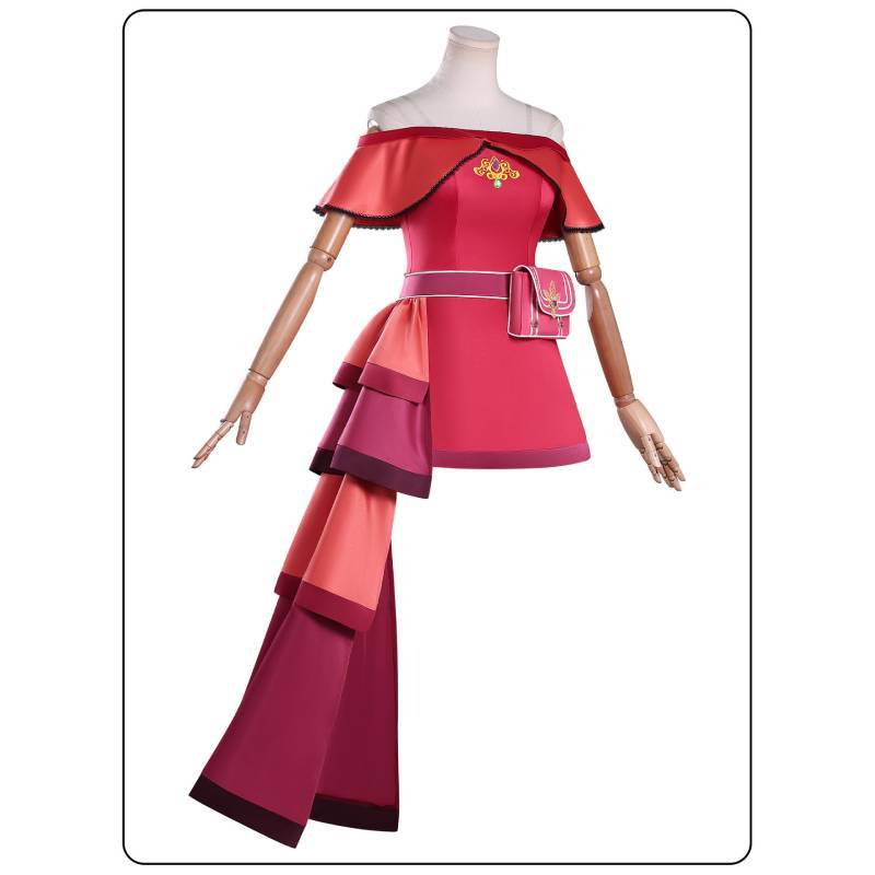 Fairy Dream Leaf Lori Qi Na Cosplay Costume With Satin Fabric For Anime Stage Performance Girls