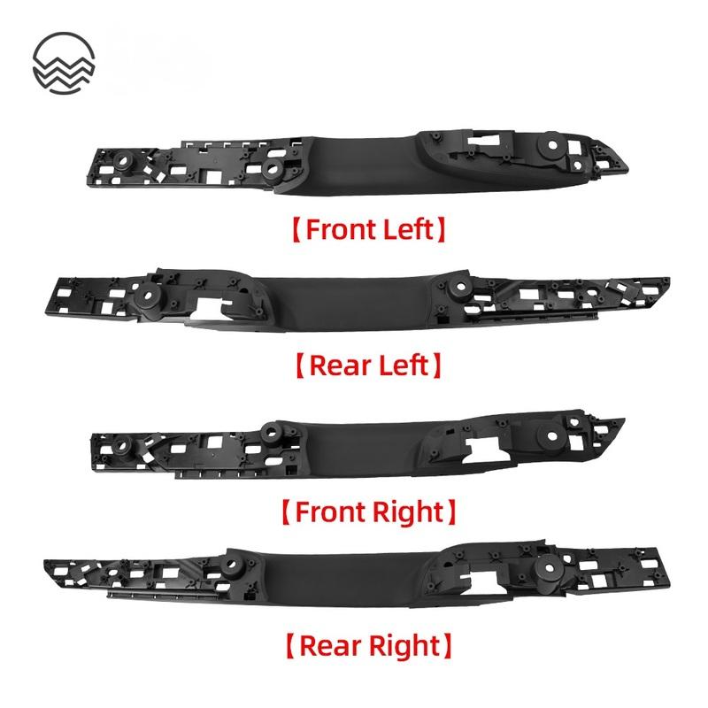 Front Door Interior Inner Handle Pull Carrier Black for BMW 7 Series F01 F02