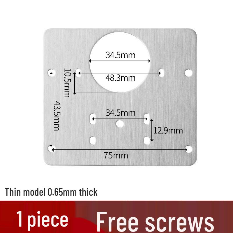 Cabinet Door Hinge Reinforcement & Repair Plate