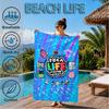 Toca Boca Game Characters In Grid Beach Towel, Quick-drying, Easy To Care For, Suitable for Both Fitness and Beach Vacations,Sports Essential