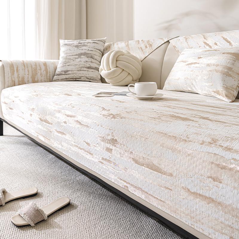 

Простая подушка для дивана, роскошный чехол для дивана высокого класса, тканевое полотенце, универсальное для всех сезонов, новинка 2025 года, нескользящее, фиксированное 90*300cm