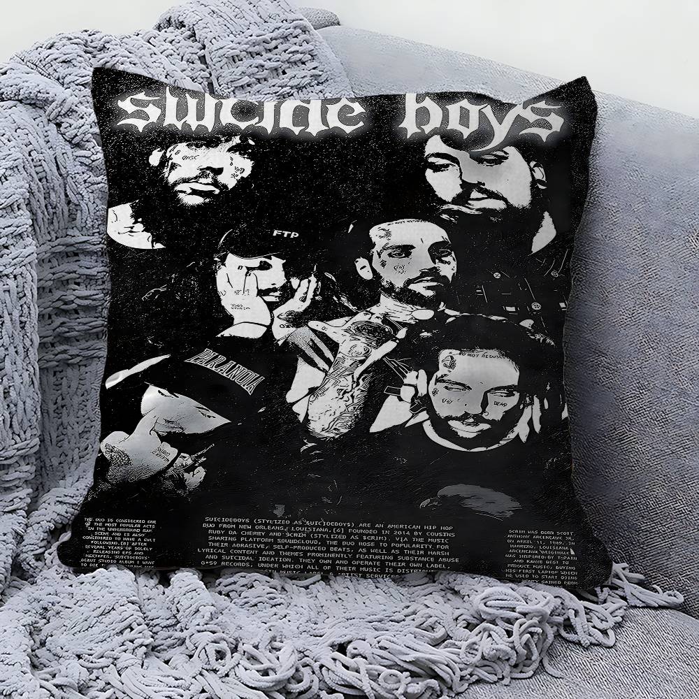 Singer S-Suicideboy Band 45*45cm Cushion Cover Pillow Cover Decor Pillowcase Home Pillowcase For Couch Pillow