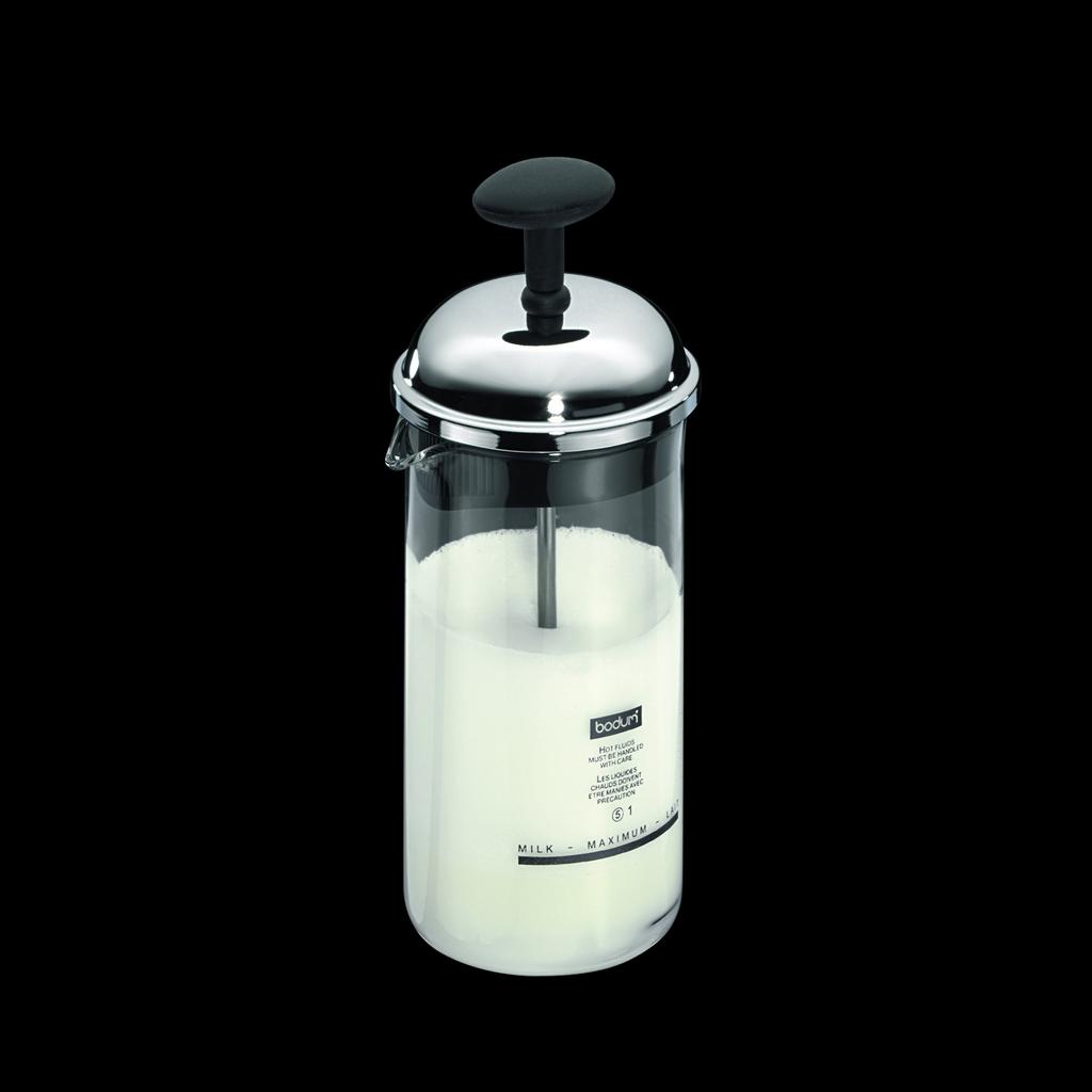 BODUM CHAMBORD Milk Frother with Stainless Steel Lid, 80ml [Authentic] 1963-01