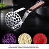 Household Manual SUS304 Stainless Steel Pressed Potato Masher Crusher Kitchen Utensils
