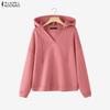 Women Autumn Casual Long Sleeve Pullover Hoodies Sweatshirt