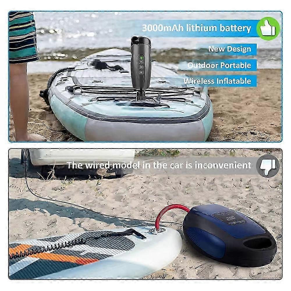 Electric Inflation Pump 20PSI Portable Outdoor Electric Inflation Pump Wireless Air Inflator for Inflatable SUP Stand Up Paddle
