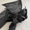Women's Pu Leather Shoulder Bags Hoboes Handbags Purses with Adjustable Strap Small Crossbody Bag Bowknot Hoboes Bags