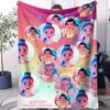 KPop Printed Blanket Girls Boys Plush Throw Blanket Sofa Blankets Warm Birthday Gifts For Girls Huntrix Blankets