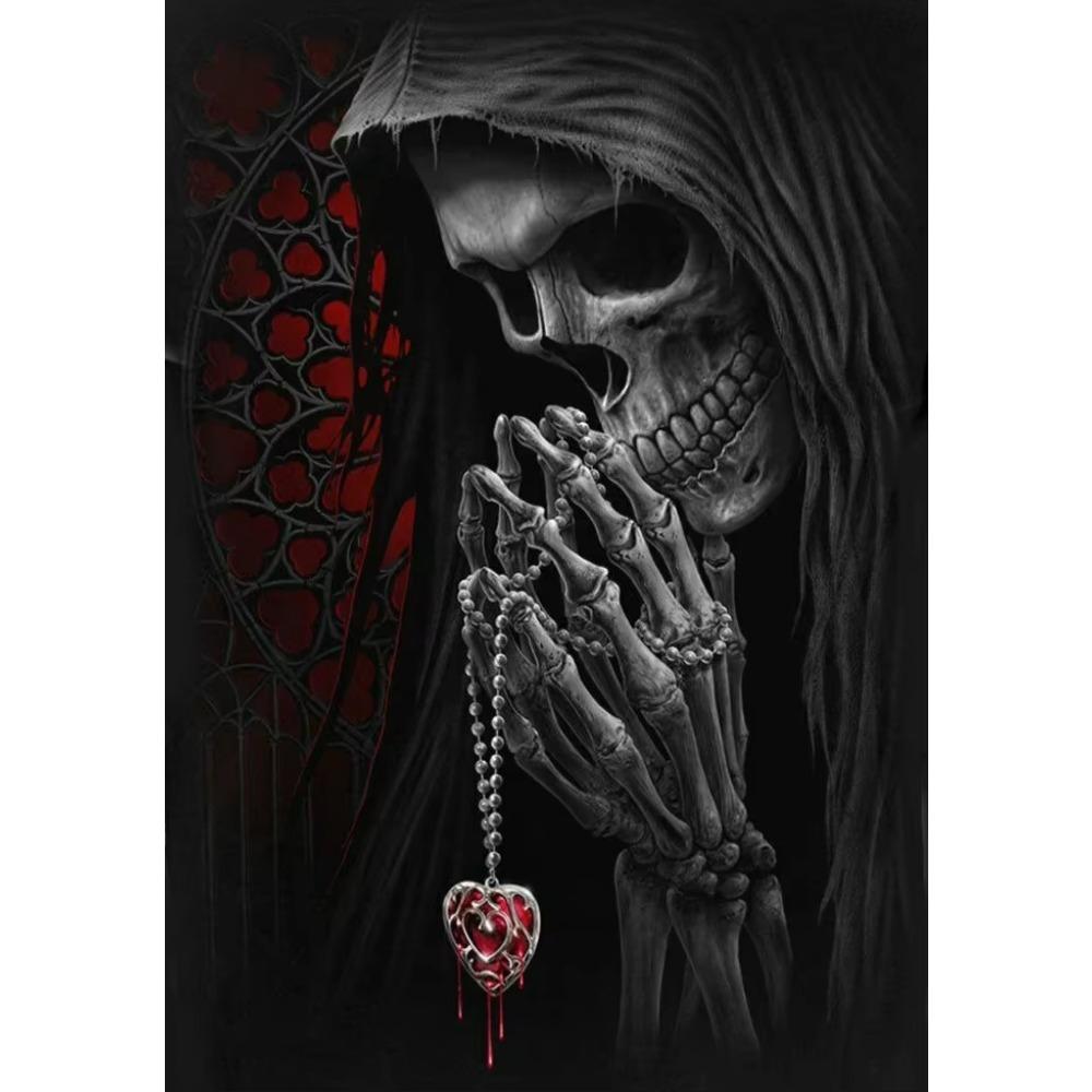 Cool Design Punk Rock Goth Skull Death Wings Grim Reaper T-Shirt Summer Cotton Short Sleeve O-Neck Mens T Shirt New S-3XL