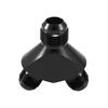 X AUTOHAUX Y Shape Fuel Block Fitting Adapter Fitting Hose End Connector Aluminum Alloy 12AN AN10 AN10 Male Thread, Black