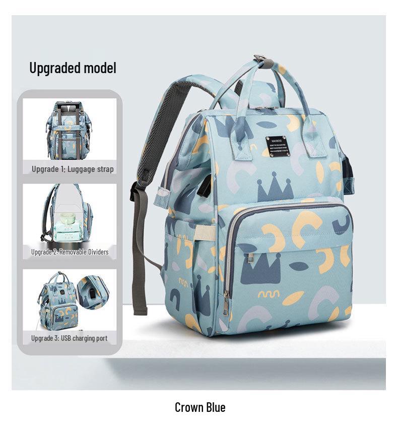 Модный рюкзак для мамы большой вместимости: Стильный и многофункциональный для мамы и малыша