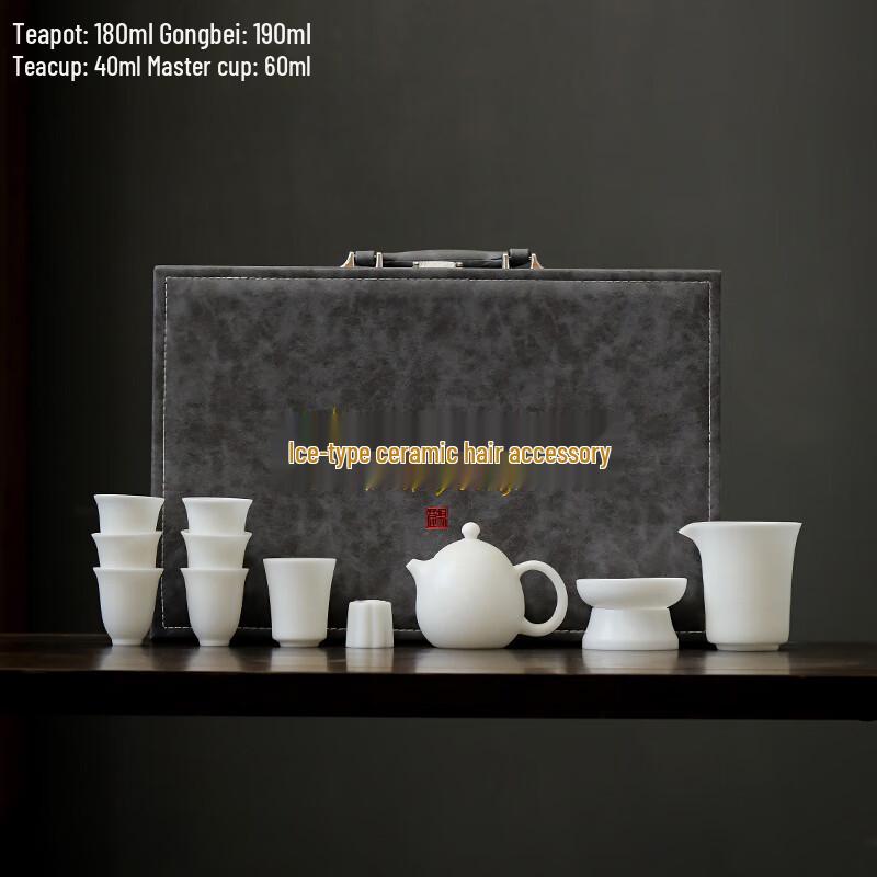 Lainuo Ice Jade Porcelain Dragon Egg Tea Set