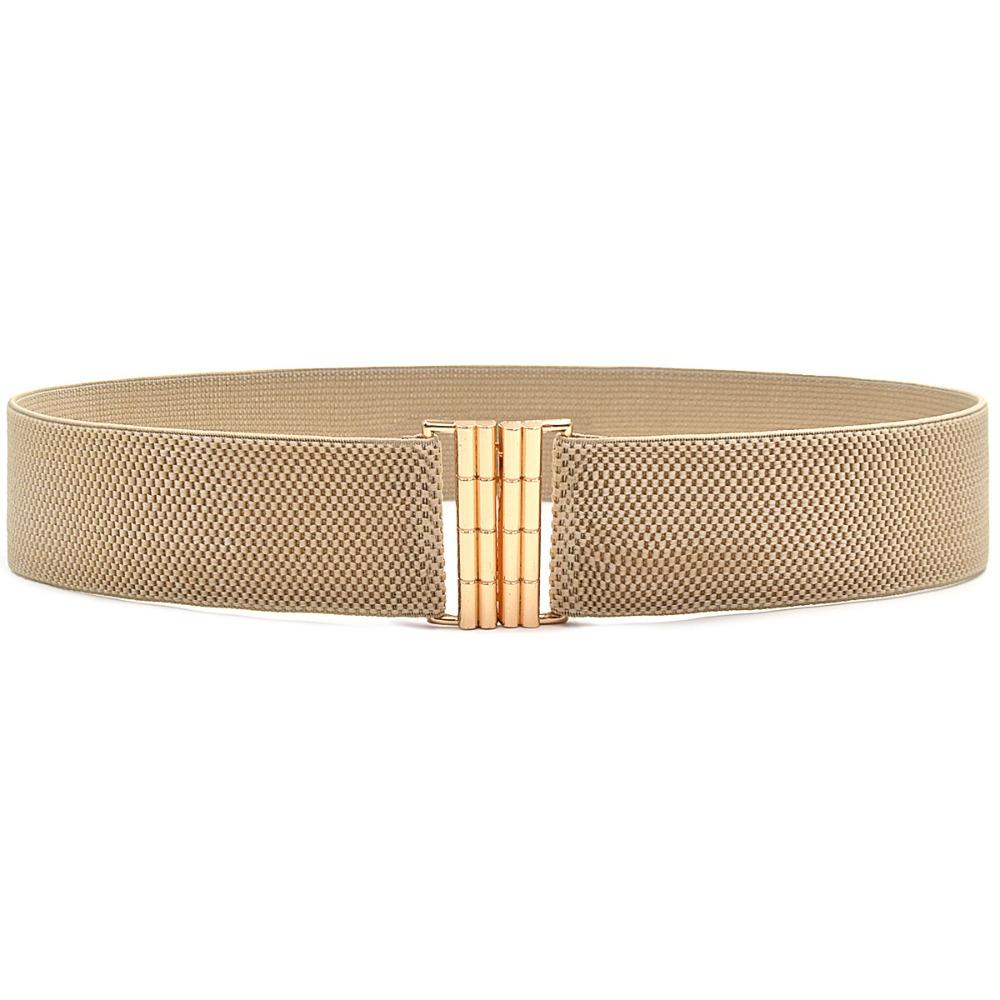 Wide Stretch Waistband Solid Color Waist Belts Exquisite Waist Strap Women