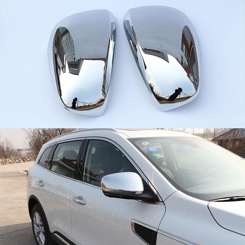 

Для Renault Koleos 2017 2018 для Samsung QM6 2017 2018 Крышка зеркала заднего вида Крышка зеркала бокового вида Наклейка Защита от царапин серебряный