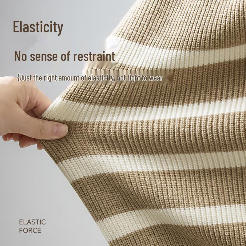 MINISO Men's Casual Half-Zip Knit Sweater