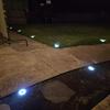 Solar Ground Spotlight Geo Lights,Outdoor Landscape Lights,LED Rotating Disc Lights,Garden Lawn Lighting,Floor Lamp, Pathway Yard Walkway Patio Lawn