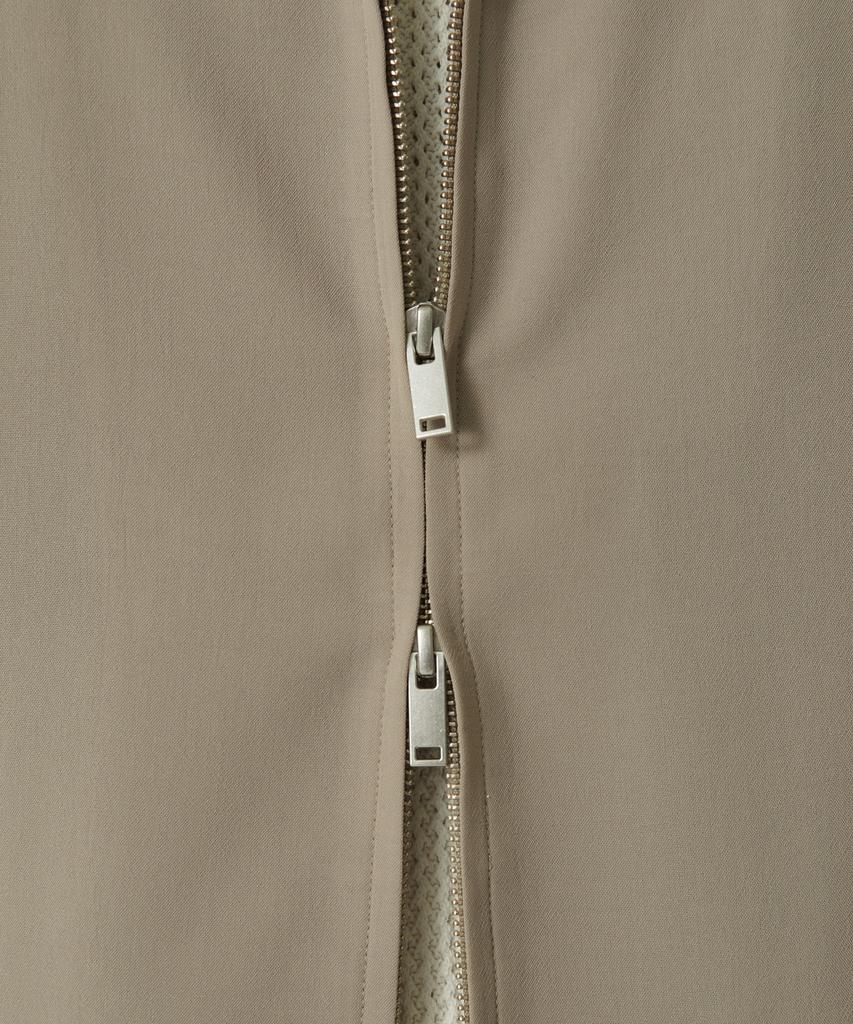 Musinsa Standard Linen-Like Minimal Blouson Jacket [Grayish Beige]