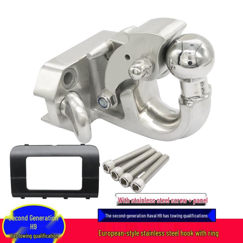 Towing Tail Hook Rack & Spare Tire Holder for Haval H9's Modified Rear Bumper