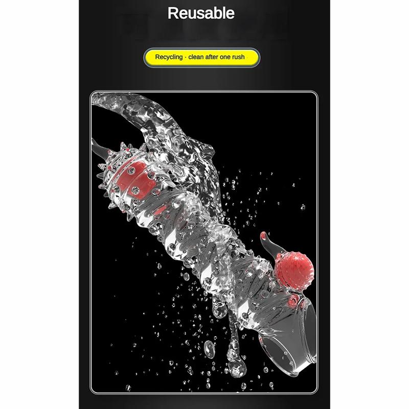 Penis Extension Sleeve Vibrator Extender 4cm Reusable Condoms Soft Delay Ejaculation Dick Sleeve Adult Sex Toys for Men