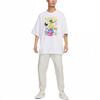 Nike T-shirt męski z krótkim rękawem, luźny, oddychający, z okrągłym dekoltem, z nadrukiem graffiti z postaci z kreskówki, biały FD1354-100