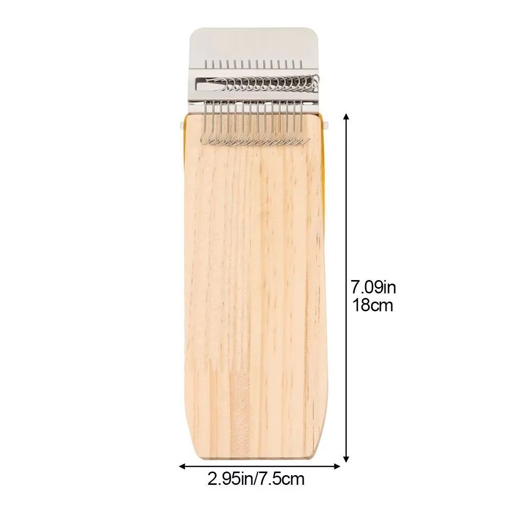 Clothes Mending Wooden Mini Loom Rectangular Quickly Makes Speedweve Darning Loom Portable Mending Loom Fun Weaving