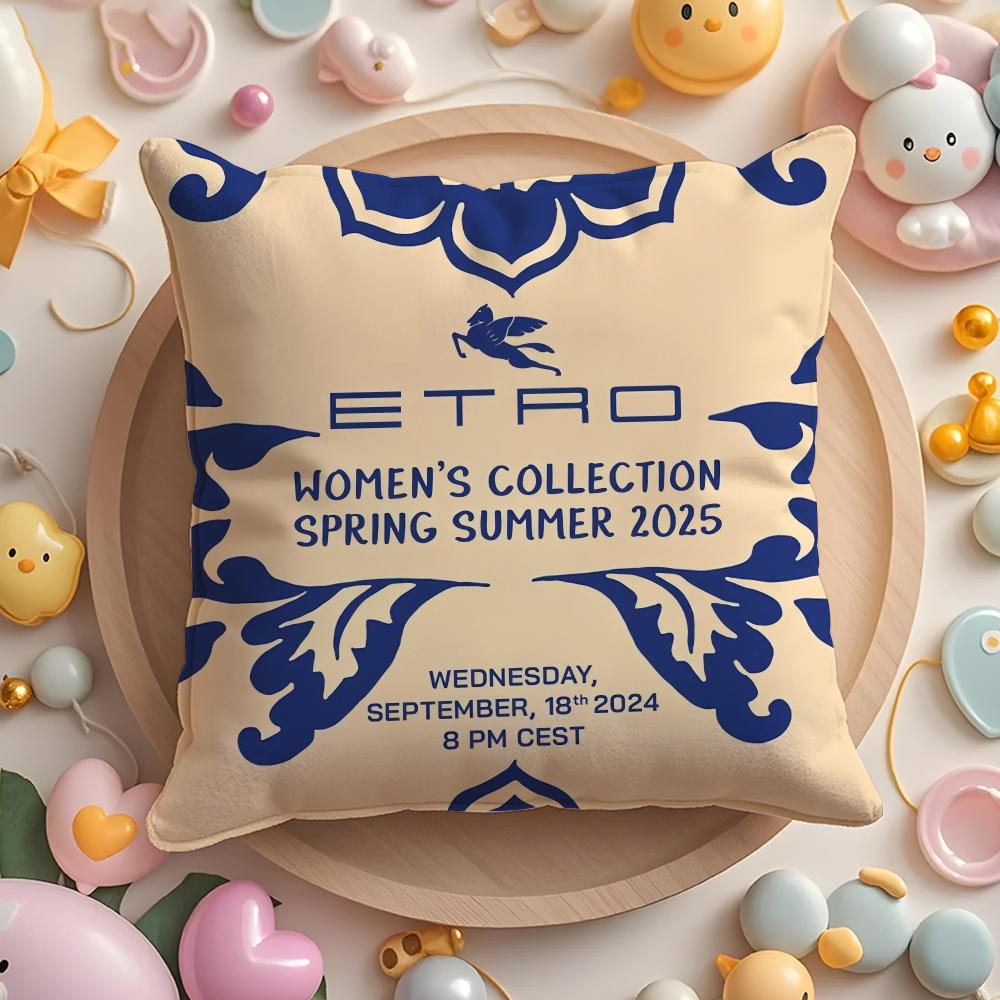 Classic Design EEtroS Pillow Case Soft Plush Fabric DoubleSided Printed Cushion Cover Warm Winter Sofa Pillow Case