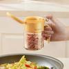 Sealed Seasoning Jar Moisture-proof Glass Seasoning Jar With Spoon Kitchen Salt Seasoning Box Seasoning Salt Shaker