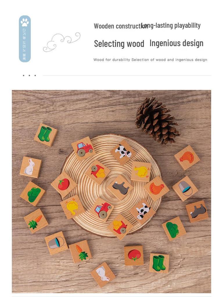 Kindergarten Domino Idiom Puzzle Set: Educational Building Blocks for Kids Ages 3-6