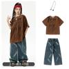 Kids Hip Hop Dance Outfit Set Boys Girls - Cotton Streetwear Performance Costume With Accessories