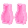 2 Pezzi Stampo in Silicone Forma di Orsetto Carino Facile da Sformare Flessibile Morbido Stampo da Forno per Torta Fondant Cioccolato Fai da Te