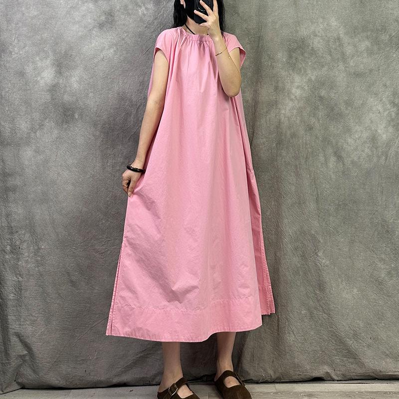 Elegante Vestido de Verano Retro Francés - Tallas Grandes, Corte Holgado, Favorecedor y Elegante