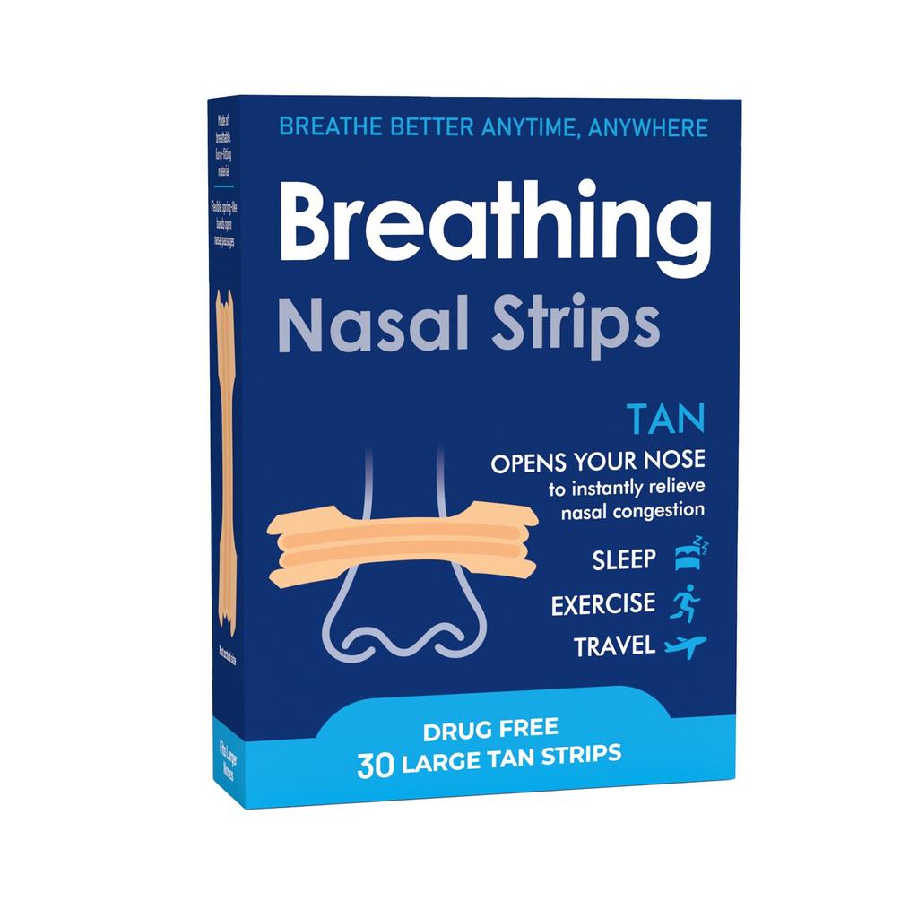 Breathe Right Nesestrips, Ekstra Styrke, Nesestrips, Hjelper med å stoppe snorking, Legemiddelfri snorkeløsning