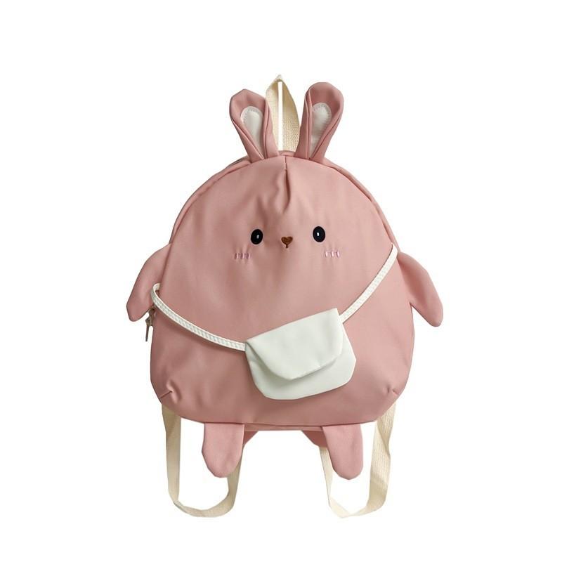 Cute Rabbit Backpack For Kindergarten Kids Modern Stylish Breathable And Lightweight Cotton School Bag