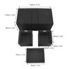 Card Deck Box With 3 Drawers Large Capacity Magnetic Closure PU Leather Game Card Storage Box For Holding Over 200 Cards
