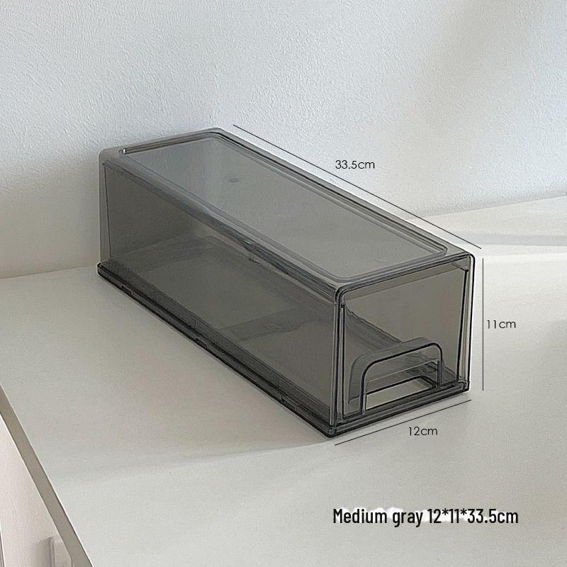 

Роскошный прозрачный акриловый ящик для хранения масок и косметики для лица - пыленепроницаемый и вместительный