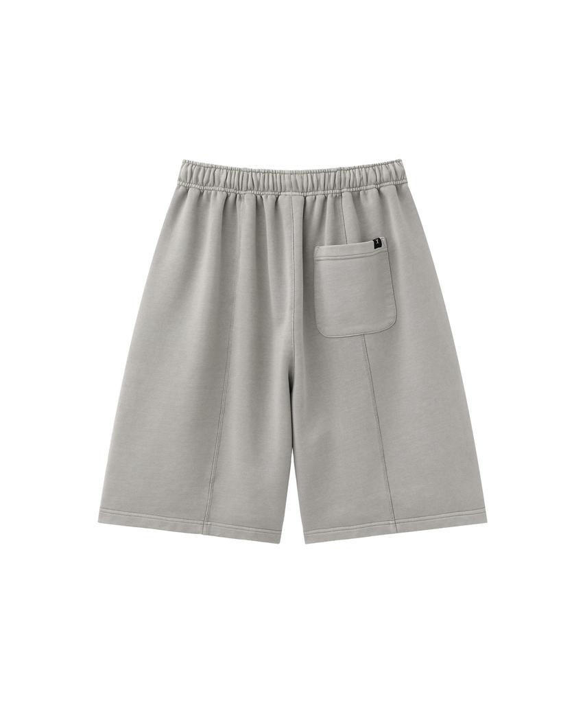 Chaebteoegseu Pigment Wide Bermuda Shorts (Grey)